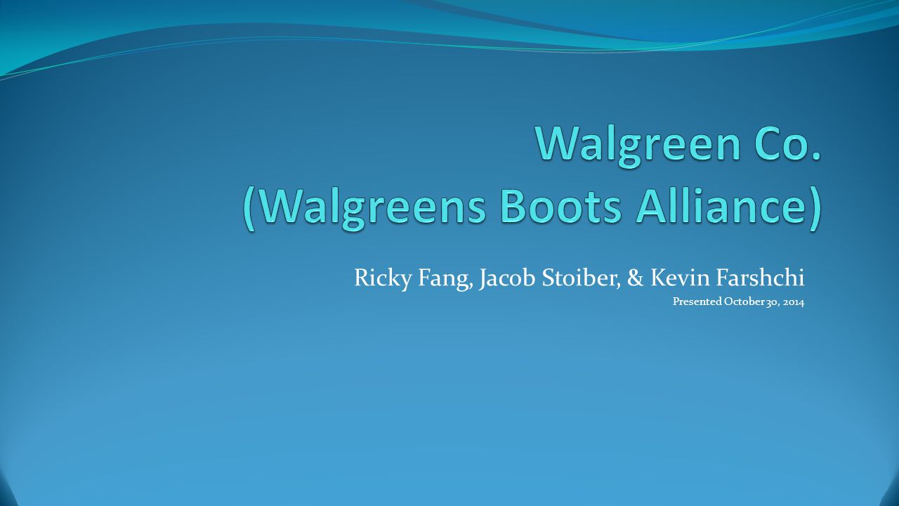 Walgreens Boots Alliance, Inc. - Strategy, SWOT and Corporate Finance Report